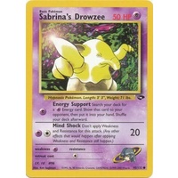 Sabrina's Drowzee 95/132 Gym Challenge Unlimited Common Pokemon Card NEAR MINT TCG