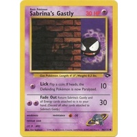 Sabrina's Gastly 96/132 Gym Challenge Unlimited Common Pokemon Card NEAR MINT TCG