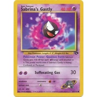 Sabrina's Gastly 97/132 Gym Challenge Unlimited Common Pokemon Card NEAR MINT TCG