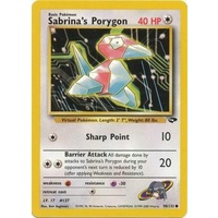 Sabrina's Porygon 98/132 Gym Challenge Unlimited Common Pokemon Card NEAR MINT TCG