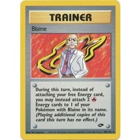 Blaine 100/132 Gym Challenge Unlimited Rare Trainer Pokemon Card NEAR MINT TCG