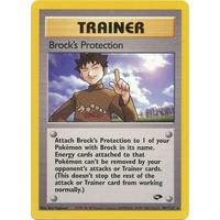 Brock's Protection 101/132 Gym Challenge Unlimited Rare Trainer Pokemon Card NEAR MINT TCG