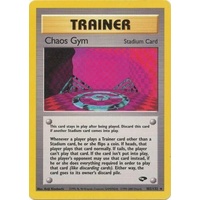 Chaos Gym 102/132 Gym Challenge Unlimited Rare Trainer Pokemon Card NEAR MINT TCG