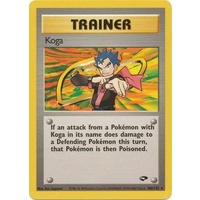 Koga 106/132 Gym Challenge Unlimited Rare Trainer Pokemon Card NEAR MINT TCG