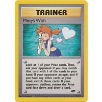 Misty's Wish 108/132 Gym Challenge Unlimited Rare Trainer Pokemon Card NEAR MINT TCG