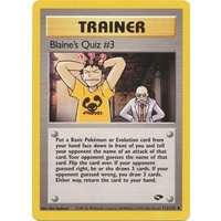 Blaine's Quiz #3 112/132 Gym Challenge Unlimited Uncommon Trainer Pokemon Card NEAR MINT TCG