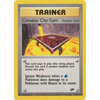 Cinnabar City Gym 113/132 Gym Challenge Unlimited Uncommon Trainer Pokemon Card NEAR MINT TCG