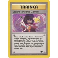 Sabrina's Psychic Control 121/132 Gym Challenge Unlimited Uncommon Trainer Pokemon Card NEAR MINT TCG