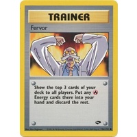 Fervor 124/132 Gym Challenge Unlimited Common Trainer Pokemon Card NEAR MINT TCG
