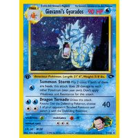 Giovanni's Gyarados 5/132 Gym Challenge 1st Edition Holo Rare Pokemon Card NEAR MINT TCG
