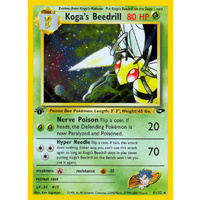 Koga's Beedrill 9/132 Gym Challenge 1st Edition Holo Rare Pokemon Card NEAR MINT TCG