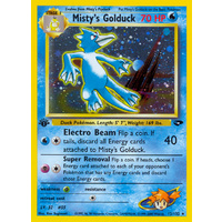 Misty's Golduck 12/132 Gym Challenge 1st Edition Holo Rare Pokemon Card NEAR MINT TCG