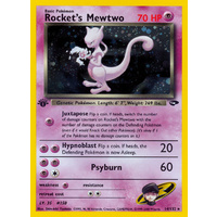 Rocket's Mewtwo 14/132 Gym Challenge 1st Edition Holo Rare Pokemon Card NEAR MINT TCG