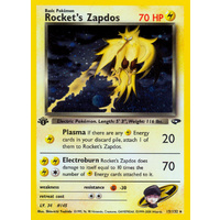 Rocket's Zapdos 15/132 Gym Challenge 1st Edition Holo Rare Pokemon Card NEAR MINT TCG