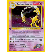 Sabrina's Alakazam 16/132 Gym Challenge 1st Edition Holo Rare Pokemon Card NEAR MINT TCG