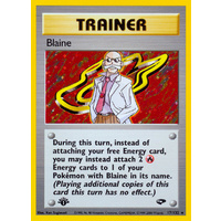 Blaine 17/132 Gym Challenge 1st Edition Holo Rare Trainer Pokemon Card NEAR MINT TCG