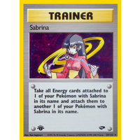 Sabrina 20/132 Gym Challenge 1st Edition Holo Rare Trainer Pokemon Card NEAR MINT TCG