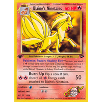 Blaine's Ninetales 21/132 Gym Challenge 1st Edition Rare Pokemon Card NEAR MINT TCG
