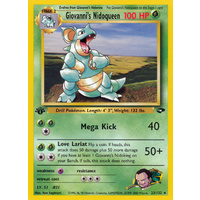 Giovanni's Nidoqueen 23/132 Gym Challenge 1st Edition Rare Pokemon Card NEAR MINT TCG
