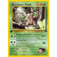 Giovanni's Pinsir 24/132 Gym Challenge 1st Edition Rare Pokemon Card NEAR MINT TCG
