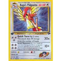 Koga's Pidgeotto 27/132 Gym Challenge 1st Edition Rare Pokemon Card NEAR MINT TCG