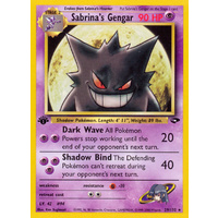 Sabrina's Gengar 29/132 Gym Challenge 1st Edition Rare Pokemon Card NEAR MINT TCG