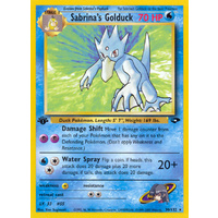Sabrina's Golduck 30/132 Gym Challenge 1st Edition Rare Pokemon Card NEAR MINT TCG