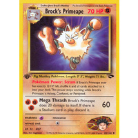 Brock's Primeape 35/132 Gym Challenge 1st Edition Uncommon Pokemon Card NEAR MINT TCG