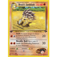 Brock's Sandslash 36/132 Gym Challenge 1st Edition Uncommon Pokemon Card NEAR MINT TCG