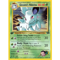 Giovanni's Nidorina 44/132 Gym Challenge 1st Edition Uncommon Pokemon Card NEAR MINT TCG