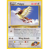 Koga's Pidgey 49/132 Gym Challenge 1st Edition Uncommon Pokemon Card NEAR MINT TCG