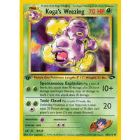 Koga's Weezing 50/132 Gym Challenge 1st Edition Uncommon Pokemon Card NEAR MINT TCG