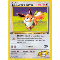 Lt. Surge's Eevee 51/132 Gym Challenge 1st Edition Uncommon Pokemon Card NEAR MINT TCG