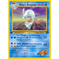 Misty's Dewgong 54/132 Gym Challenge 1st Edition Uncommon Pokemon Card NEAR MINT TCG