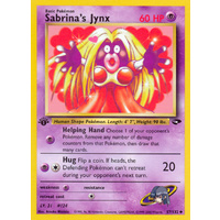 Sabrina's Jynx 57/132 Gym Challenge 1st Edition Uncommon Pokemon Card NEAR MINT TCG