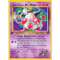 Sabrina's Mr. Mime 59/132 Gym Challenge 1st Edition Uncommon Pokemon Card NEAR MINT TCG