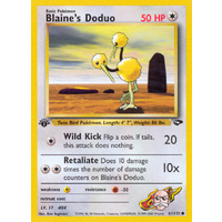 Blaine's Doduo 61/132 Gym Challenge 1st Edition Common Pokemon Card NEAR MINT TCG