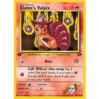 Blaine's Vulpix 66/132 Gym Challenge 1st Edition Common Pokemon Card NEAR MINT TCG