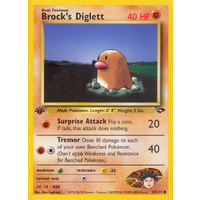 Brock's Diglett 67/132 Gym Challenge 1st Edition Common Pokemon Card NEAR MINT TCG