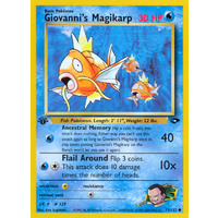 Giovanni's Magikarp 73/132 Gym Challenge 1st Edition Common Pokemon Card NEAR MINT TCG