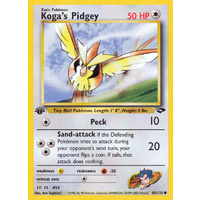 Koga's Pidgey 80/132 Gym Challenge 1st Edition Common Pokemon Card NEAR MINT TCG