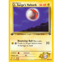 Lt. Surge's Voltorb 86/132 Gym Challenge 1st Edition Common Pokemon Card NEAR MINT TCG