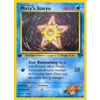 Misty's Staryu 92/132 Gym Challenge 1st Edition Common Pokemon Card NEAR MINT TCG
