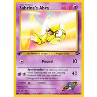 Sabrina's Abra 93/132 Gym Challenge 1st Edition Common Pokemon Card NEAR MINT TCG
