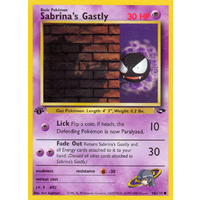 Sabrina's Gastly 96/132 Gym Challenge 1st Edition Common Pokemon Card NEAR MINT TCG