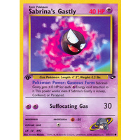 Sabrina's Gastly 97/132 Gym Challenge 1st Edition Common Pokemon Card NEAR MINT TCG