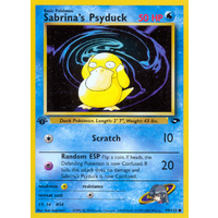 Sabrina's Psyduck 99/132 Gym Challenge 1st Edition Common Pokemon Card NEAR MINT TCG