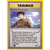 Brock's Protection 101/132 Gym Challenge 1st Edition Rare Trainer Pokemon Card NEAR MINT TCG