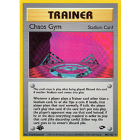Chaos Gym 102/132 Gym Challenge 1st Edition Rare Trainer Pokemon Card NEAR MINT TCG