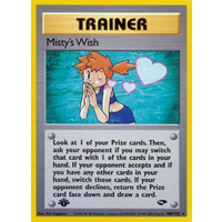 Misty's Wish 108/132 Gym Challenge 1st Edition Rare Trainer Pokemon Card NEAR MINT TCG